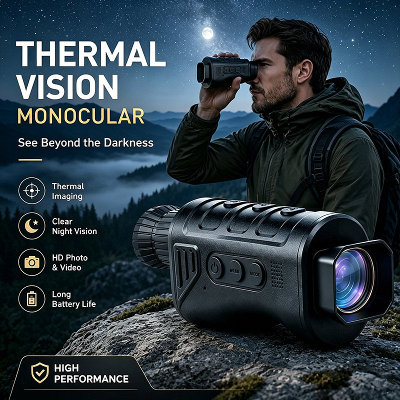 🔥 50% OFF Limited Time – AI15 Thermal Monocular, See Clearly in Darkness with 1080P Night Vision & 8000m Range