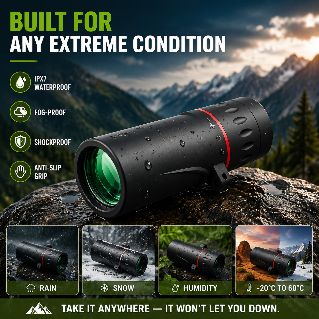🔥 50% OFF Limited Time – AI15 Day/Night Dual-Use Monoculars – 8000-meter detection range, suitable for wildlife and outdoor observation.