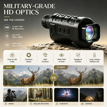 🔥 50% OFF Limited Time – AI15 Thermal Monocular, See Clearly in Darkness with 1080P Night Vision & 8000m Range