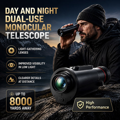🔥 50% OFF Limited Time – AI15 Day/Night Dual-Use Monoculars – 8000-meter detection range, suitable for wildlife and outdoor observation.