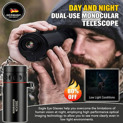 🔥 50% OFF Limited Time – AI15 Day/Night Dual-Use Monoculars – 8000-meter detection range, suitable for wildlife and outdoor observation.