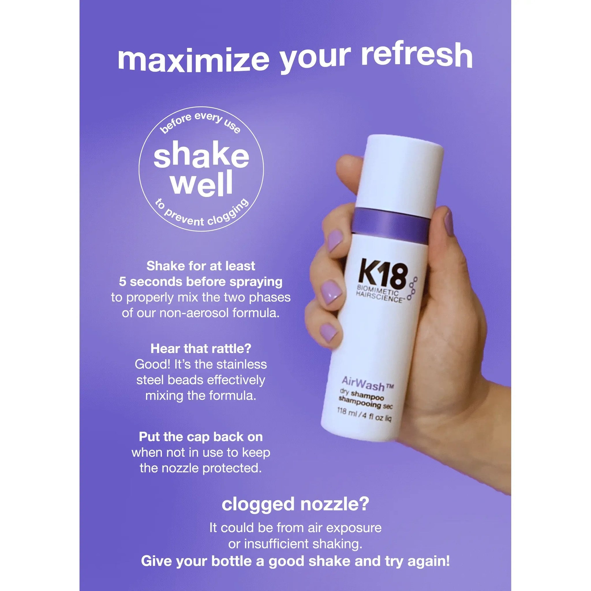 🏆1 Bestselling🏆Dry Shampoo 4oz - Revolutionary Dry Shampoo Reduces Oil + Odor—Weightlessly