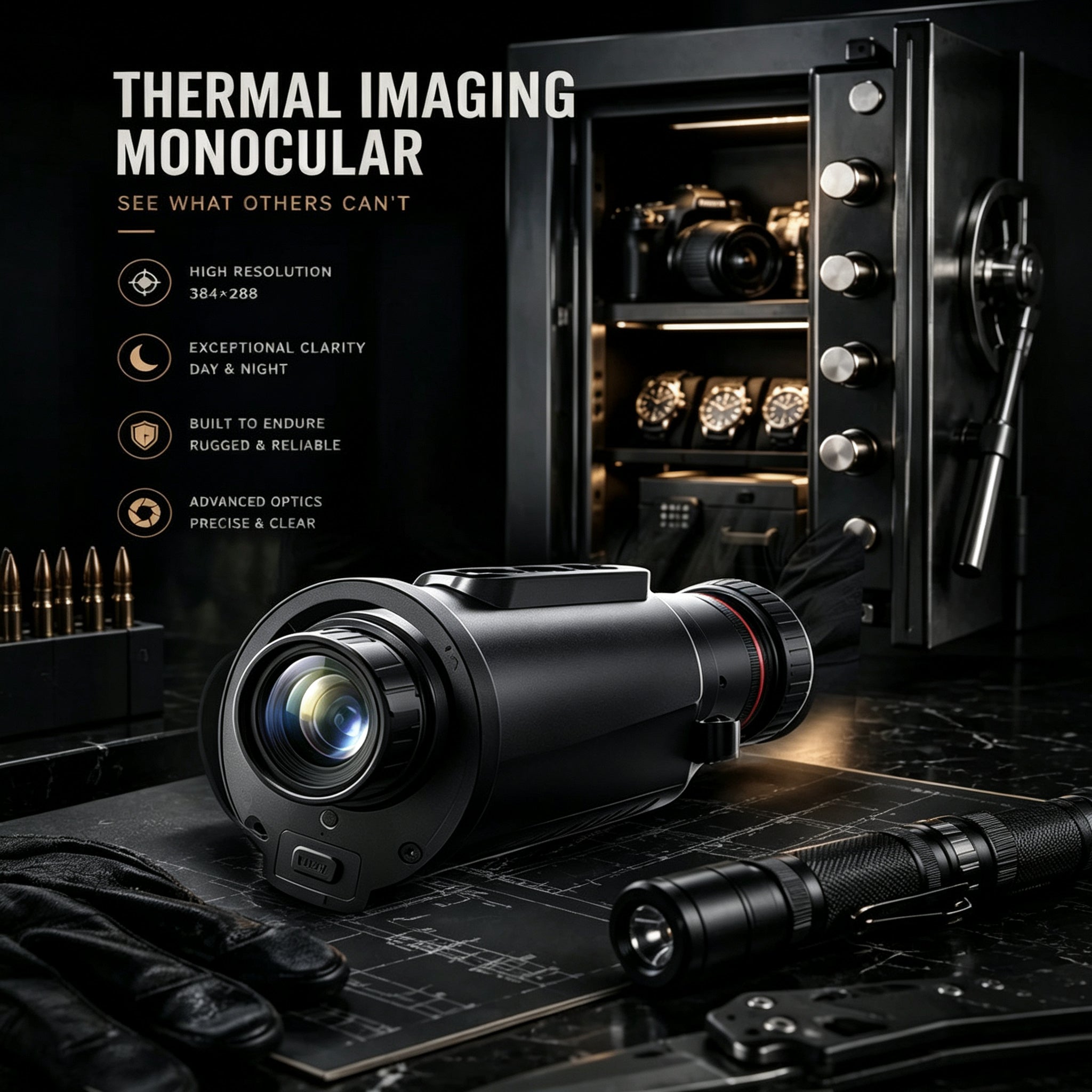 🔥 50% OFF Limited Time – AI15 Thermal Monocular, See Clearly in Darkness with 1080P Night Vision & 8000m Range